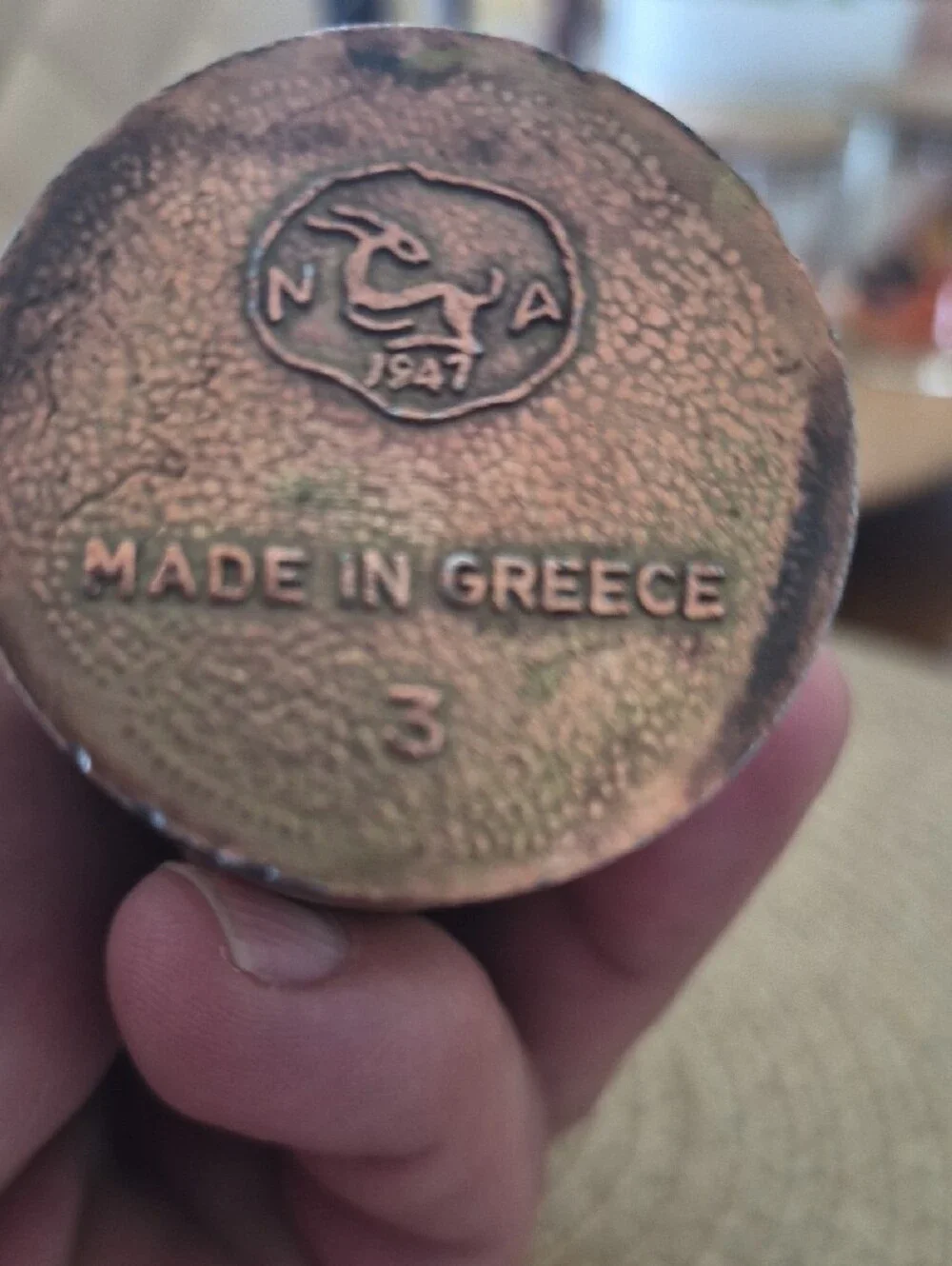 Acropolis Parthenon Made In Greece 1947 Coffee Grinder